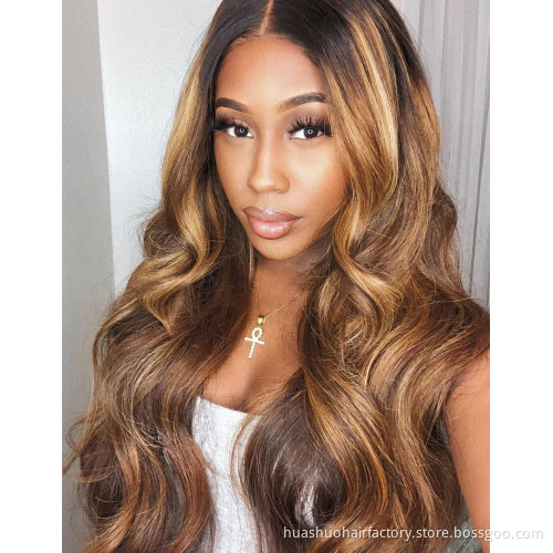 Wholesale Piano Hair Wigs Human Lace Front Closure Body Wave Full Virgin Brazilian Cuticle Aligned Lace Closure Human Hair Wig